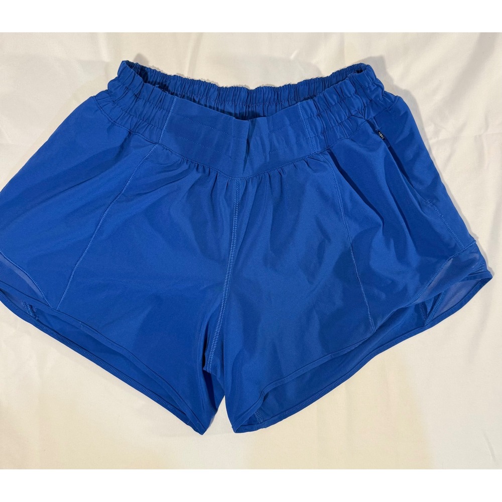 Lululemon Hotty Hot High-Rise Lined Short 4 Blue LW7AVGT Size 6